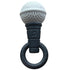 The Singing Mom Microphone-Shaped Silicone Baby Teether - BPA Free, with Rattle, Musical/Singing Toy, Dishwasher