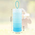 Manwetye 2 4 PCS Layers Sakura Baby Milk Formula Dispenser & Container Box for Travel (Blue)