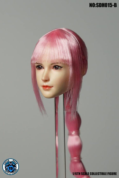 Super Duck SDH015 - 1/6 Scale Female Head Sculpt for 12 Inch Asian Women Action Figure B