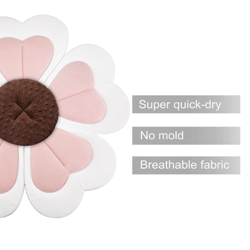 0 6 PandaEar Baby Bath Pad for Infant Newborn, Bath Baby Bath Seat to Toddler to Months and Up Soft Flower Petals