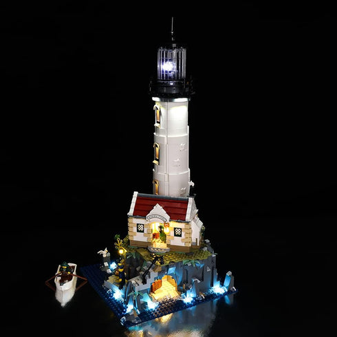 Kyglaring LED Lighting Kit for Lego Home Ideas Motorized Lighthouse 21335 Model Building Set (Classic Version)