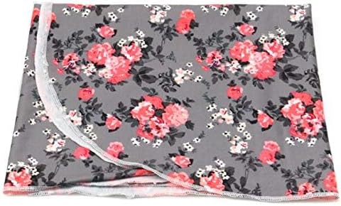 Infant Floral Swaddle Wrap with Headbands Hats Value Set Newborn Receiving Blanket Photography Props 35X35inch (Gray-2) by FasterS
