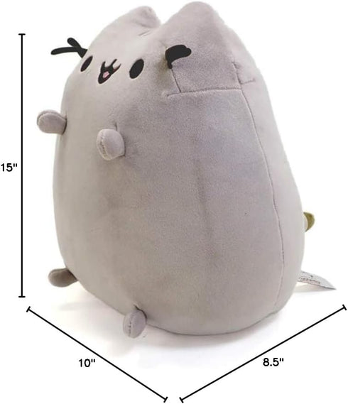 GUND Pusheen The Cat Squisheen Plush Stuffed Animal, Gray, 11” for Ages 8 and Up