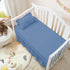 Stoffkontor (24 38) 10 Inch Mini Crib Ruffle Bed Skirt x with Drop Dust Ruffle for Baby Boys or Girls Nursery Crib
