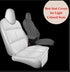 600D Gray-1 Meolsaek Car Seat Protector for Child Car Seat, Durable Fabric Waterproof Car Seat Cover with Thick Pad