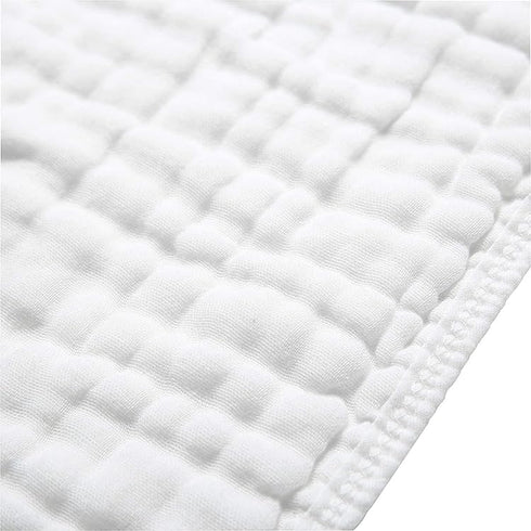 Jeans Squad 10 Pack 100% 20''x10'' 6-Layer (10, Organic Cotton Muslin Burp Cloths Cotton Muslin Cloths Large Extra Soft