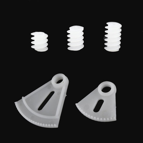 200pcs 0.5 Mold Plastic Motor Gears Small Set, Plastic Crown Gear, Single Double Reduction Gear for Electric Motor