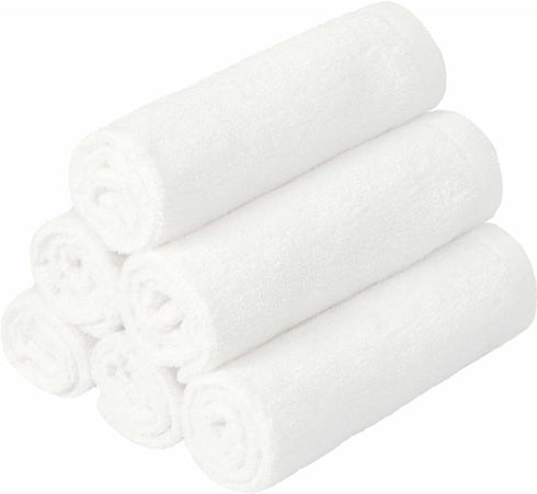 Generic 100% 10" 10" 6 Pack, Baby Washcloths, Made from Viscose from Bamboo - Ultra Soft Absorbent Newborn Bath Face
