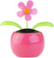 Navillus 4.5" Tall Solar Powered Dancing Flower, Lily, Rose, Sunflower, Petunia Office Desk & Car Decor (Pink Daisy in Pink Pot)