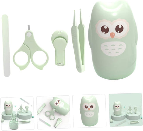 Set Boy Girl Nail Clippers Manicure Tools Ergonomic Handle Portable Nails Kit for Newborn Care