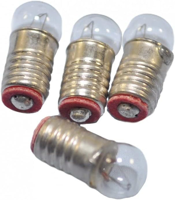 Dolls House Lighting Accessory 4 Spare Pea Bulbs Screw in 12V 50MA