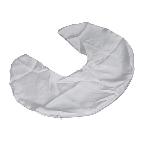 Soft Satin Nursing Pillow Cover for Breastfeeding Washable,Skin Friendly Slipcover in Grey Newborn Care