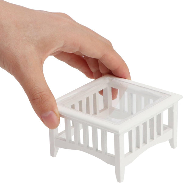 Dollhouse Coffee Table Miniature Furniture 1:12 Scale Wooden Tea Table Square Shape