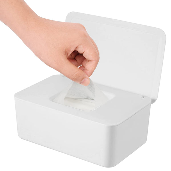 Wipes Dispenser, Wipe Holder for Baby & Adult, Seposeve Refillable Wipe Container,