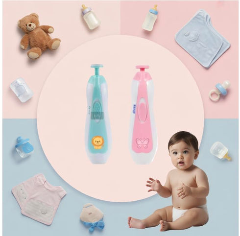 Generic Trimmer NEW Baby Nail Safe (Lion) Quiet & Safe Nail File for Newborn, Infant & Toddler Lion & Butterfly Design