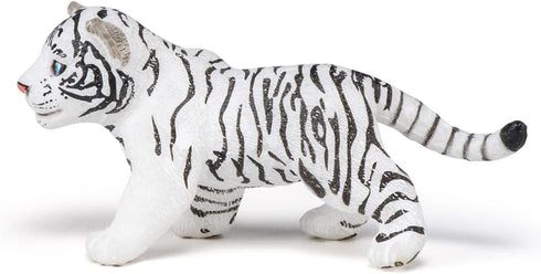 Papo Hand-Painted Wild Animal Kingdom White Tiger Cub - 50048 Collectible for Children