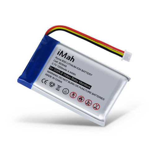 iMah Replacement for Infant Optics DXR-8 Baby Monitor Battery, Sp 803048 3.7V 1200mAh Lithium-ion Rechargeable