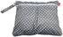 Damero 2pcs Wet and Dry Bag, Travel Bag with Handle for Cloth Diaper, Pumping Parts, Clothes, Gray Dots
