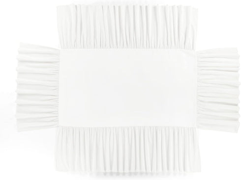 16" Lush Decor Ruffle Crib Skirt, Drop, White