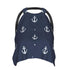 Hcpwzrf Nautical Baby Car Seat Cover & Nursing Cover - Breathable Stretch Multi-Use Cover for Breastfeeding, Stroller