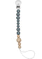 Loulou Lollipop Silicone Soothie Pacifier Clip Binky Holder for Newborn and Baby - Color Block (Storm)