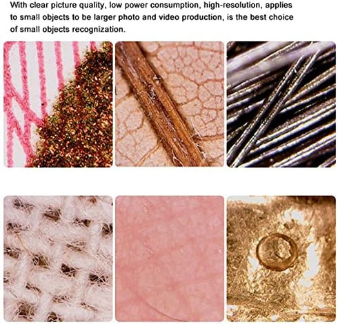 USB Digital Microscope, 1600X Magnification Endoscope Mini Camera with 8 LEDs, Compatible with Android, Windows