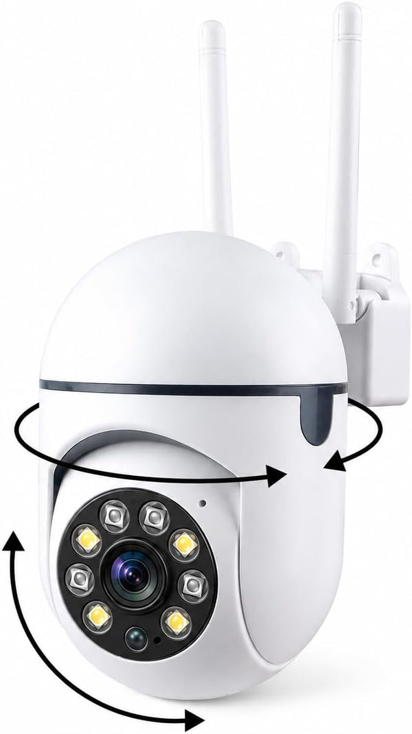PBSEV Security Camera Indoor 1080P Wired, Pan/Tilt Control, Two-Way Audio, Clear Night Vision,