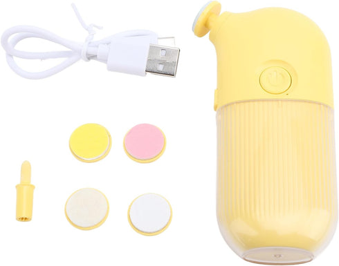 Rushbom Trimmer 6 Electric Nail Filer for Baby Nail Grooming Kit with Extra Replacement Tools USB Rechargeable Electric