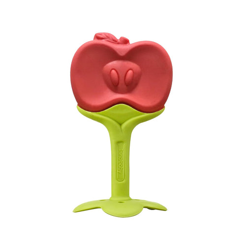 Innobaby Original Teethin Smart EZ Grip Fruit Teether and Sensory Toy for Babies in Apple - BPA Free