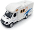 Mini Toy Camper RV Motorhome with Furniture, Pull Back Diecast Model Car for Boys Age 4-6, Birthday Gifts (White)