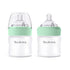 Yooforea Silicone Coated Glass Baby Bottle, 0M+ Slow Flow Nipple I Anti-Colic,