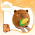 10 inch) BRICHOEE Capybara Plush Toy, Cute Capybara Stuffed Animal Holding Corn, Soft Capybara Plushie Gifts for Girls