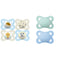 MAM Original + Night 4-Pack, 0-6M, Boy & Original Matte Baby Pacifier, Nipple
