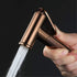 FINLIX Set Handheld Bidet Sprayer for Toilet Cloth Diaper Sprayer Brass Rose Gold Portable Cloth Diaper Wash Shower