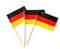 German Flag, Mini Toothpick Flags for Food, Cupcakes, Cocktails, and Party Decorations