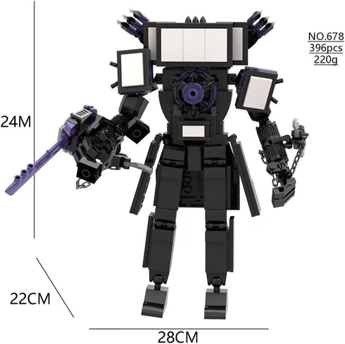 Playset 396 Toilet Blocks Toys TV Man Building Blocks Toys,Construction Blocks Action Figure Building Blocks for Adults