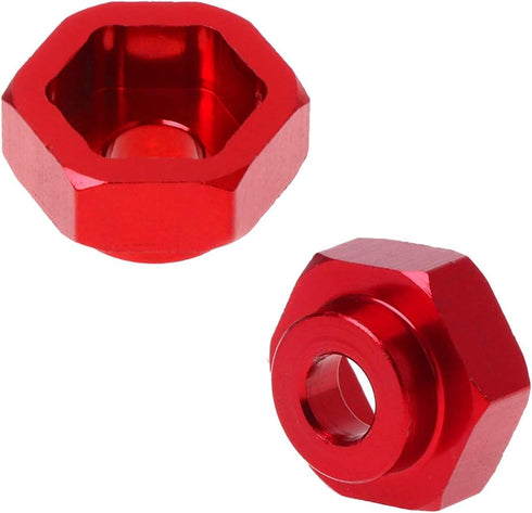 4PCS Aluminum Alloy 12mm Turn 17mm Metal Wheel Rim Hex Adapter for Traxxas Axial RC4WD HPI Himoto