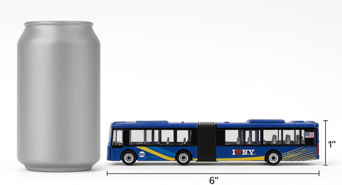 Daron NYC Articulated Bus Model - Small Multicolor