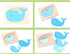 Kid Wooden Puzzles, Multi-Layered Gradient Whale Animal Puzzles, Cartoon 3D Jigsaw Brain Teaser Toys