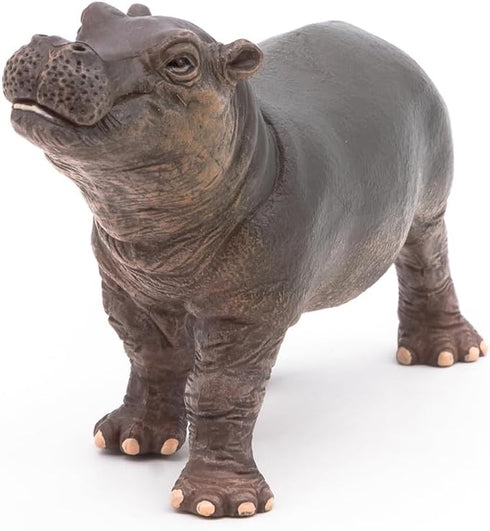Papo Hand-Painted Wild Animal Kingdom Hippopotamus Calf Figurine 50052, Collectible for Children 3+