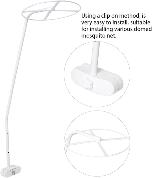 Set, Crib Canopy Holder Net Stand Holder Clip On Crib Canopy Rack, Lightweight, Easy Installation, Meets Your Needs