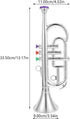 Trumpet Musical Wind Model - Trumpet Horn Toy for Performance Prop and Early Education