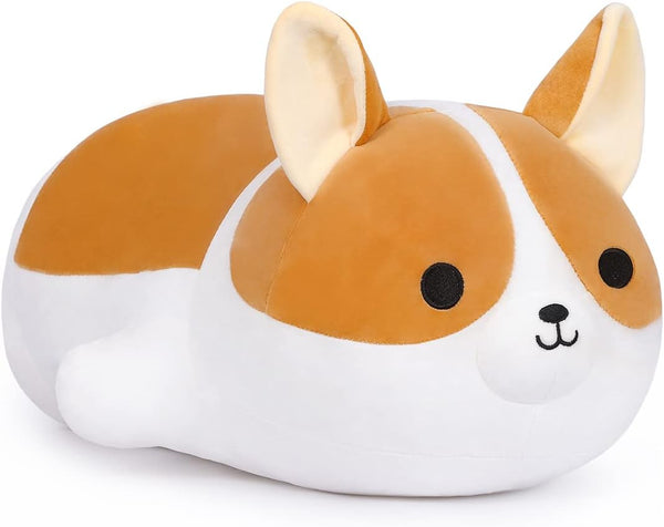 Corgi Stuffed Animal Soft Plush Dog Toys, Cute Shiba Inu Akita Pillow Gifts for Kids and Girls (31.4 inch)