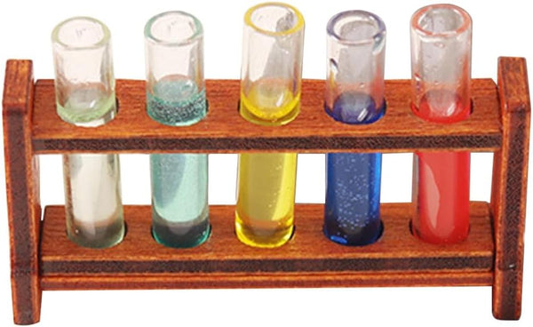Furniture 1 Set Dollhouse Toy Miniature Test Tube Model, Mini Props for Small House Accessories