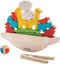 PlanToys Balancing Boat Wooden Game for Kids Ages 3+ | Montessori Fine