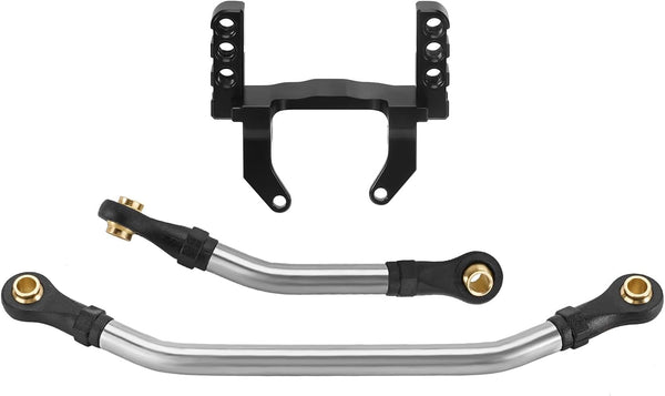 INJORA Aluminum Lay Down Servo Mount Set with Stainless Steel Steering Links for TRX4M 1/18 RC Crawler