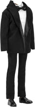 BARWA 3pc Doll Clothes Black Tuxedo Suit with Tie, White Shirt, Pants, Jacket for 12 inch Boy Doll