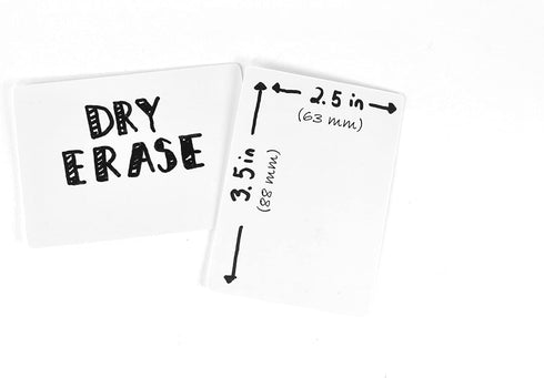 Apostrophe Games Dry Erase Blank Playing Cards w/Box, 180 Reusable Poker Size Cards, Flash & Note Cards
