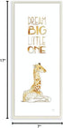Dream Big Little One Giraffe Wall Art Plaque