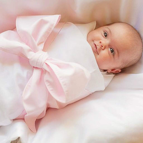 SUQIKMX Newborn Swaddle Sash Maternity Bow Sash Baby Swaddle Photography Shoot Prop